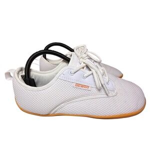 GEWED White Lace Up Sneakers Athletic Shoes Women Size 9 EU 40 Box Toe Barefoot